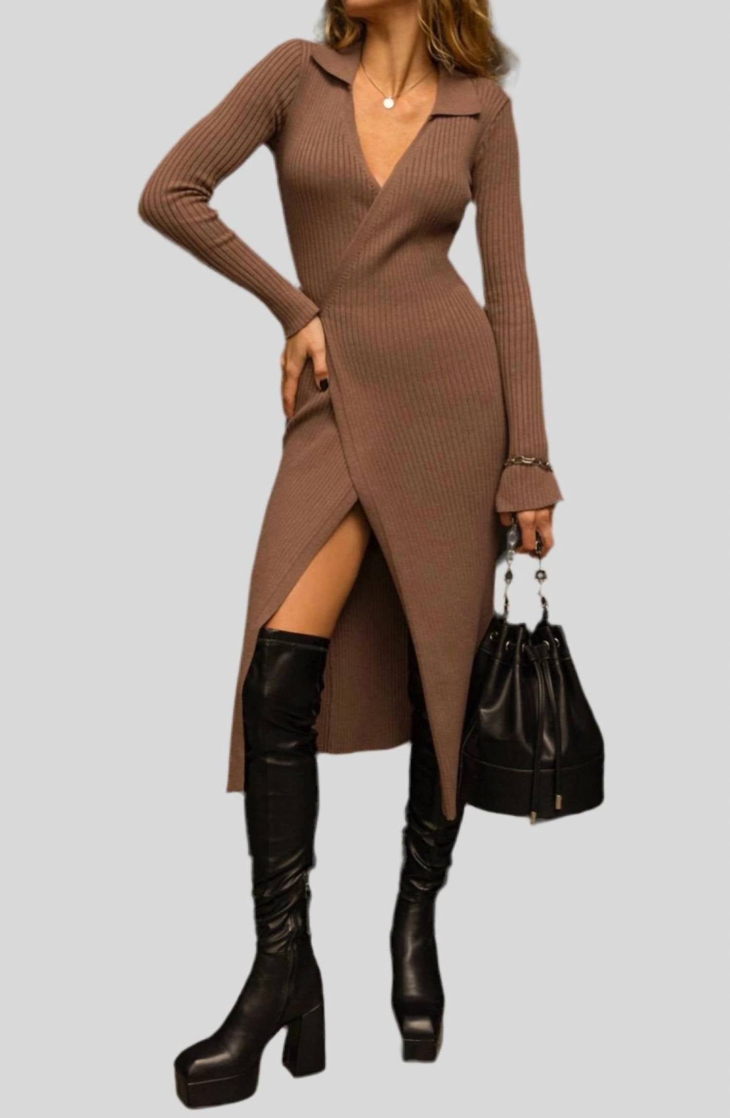 Платье-халат Bey Knit цвета Camel Loulou Studio
Платье-халат Bey Knit цвета Camel Loulou Studio