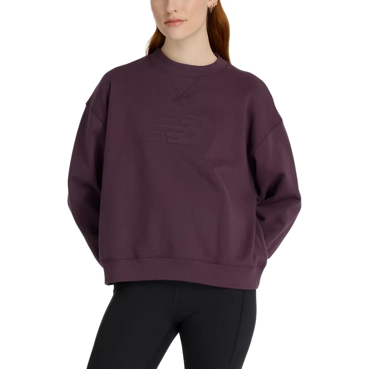Свитшот женский из французского терри, цвет сливово-коричневый New Balance
Свитшот женский из французского терри, цвет сливово-коричневый New Balance