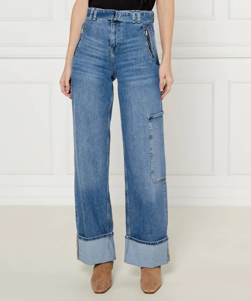 Джинсы карго Flare fit Liu Jo, синий
Джинсы карго Flare fit Liu Jo, синий