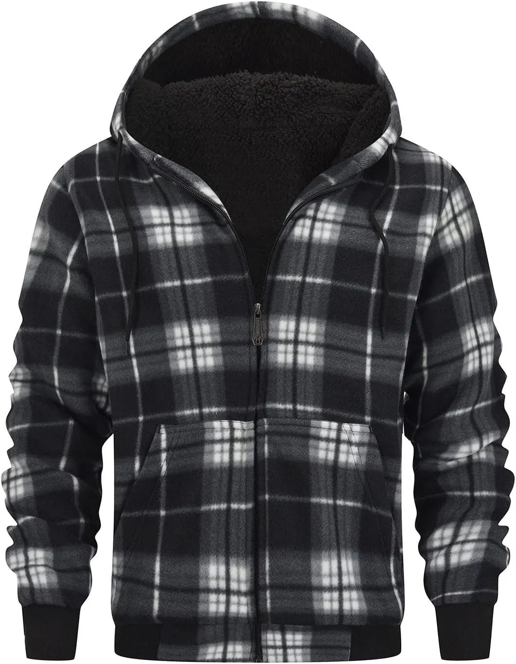 Мужская фланелевая рубашка-худи Sherpa Lined с молнией
Мужская фланелевая рубашка-худи Sherpa Lined с молнией