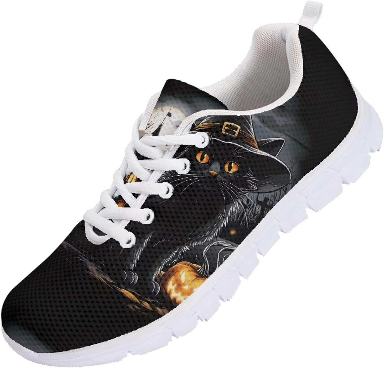 Кроссовки Forchrinse для мужчин и женщин, комфортные, на шнуровке, для ходьбы и спорта, легкие спортивные ботинки, Halloween Cat Print
Кроссовки Forchrinse для мужчин и женщин, комфортные, на шнуровке, для ходьбы и спорта, легкие спортивные ботинки, Halloween Cat Print