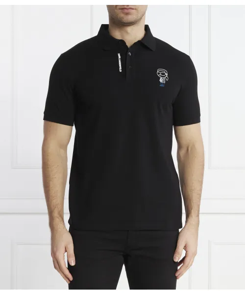 Поло мужское Karl Lagerfeld на пуговицах, черный
Поло мужское Karl Lagerfeld на пуговицах, черный