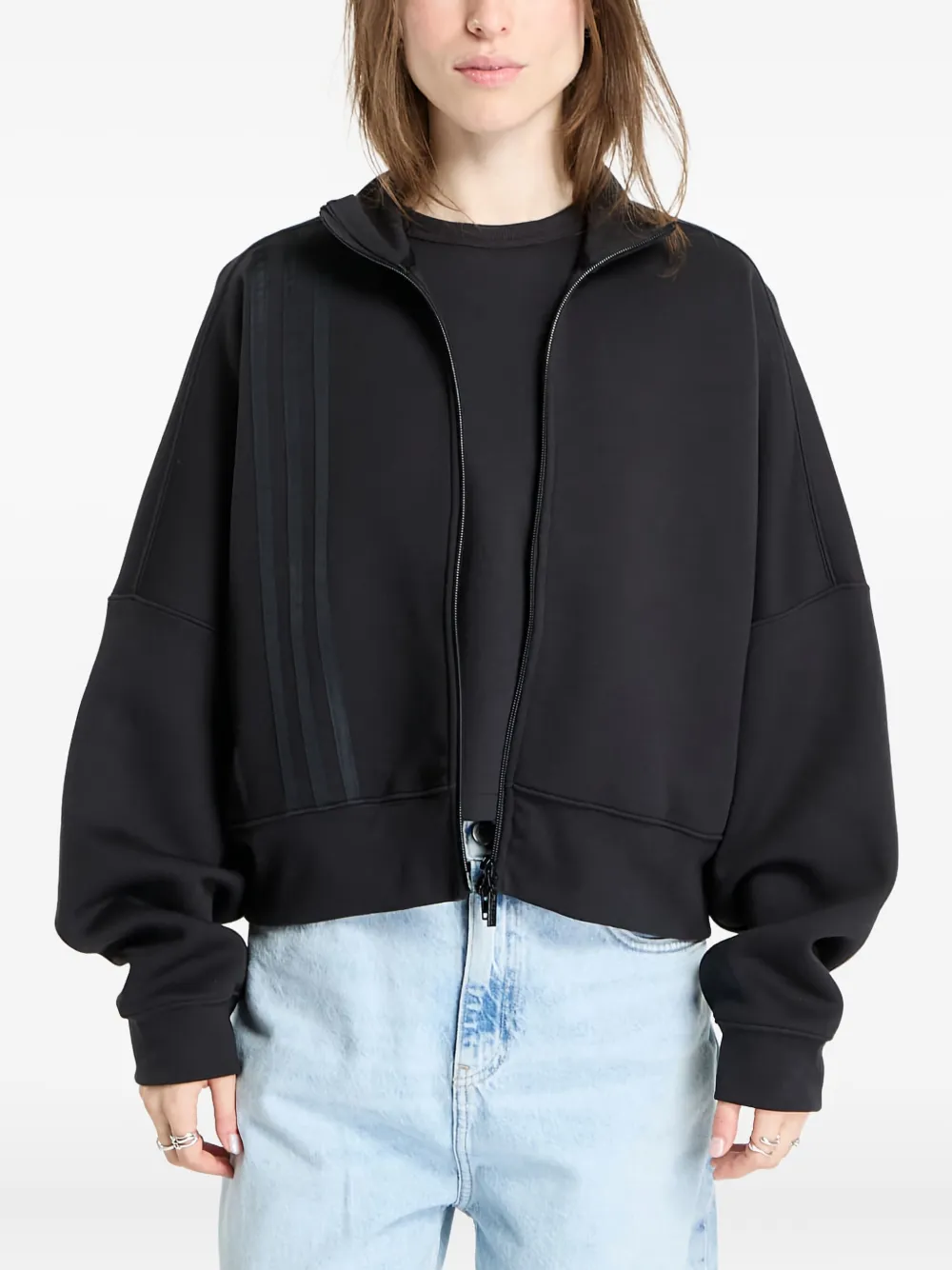 Толстовка на молнии с тремя полосками Adidas, черный
Толстовка на молнии с тремя полосками Adidas, черный