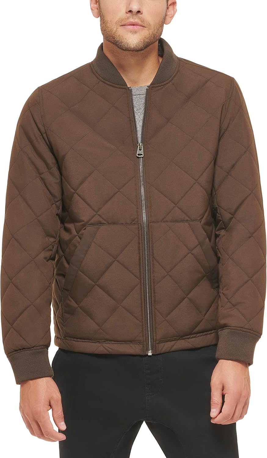 Мужская стеганая куртка-бомбер Levi's с открытым низом, Dark Brown
Мужская стеганая куртка-бомбер Levi's с открытым низом, Dark Brown