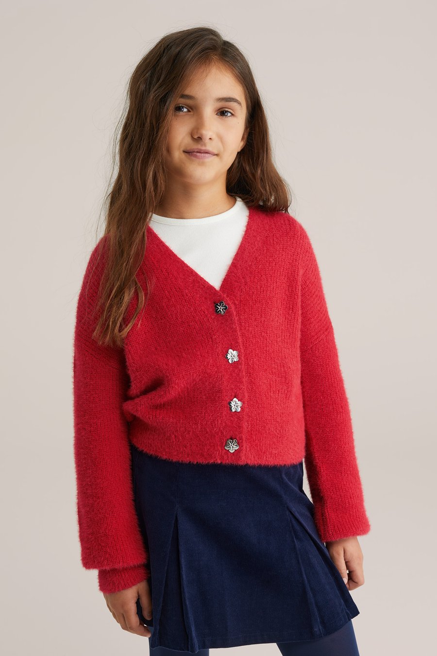 Кардиган WE Fashion Cardigan, Bright Red/Mottled Light Red
Кардиган WE Fashion Cardigan, Bright Red/Mottled Light Red