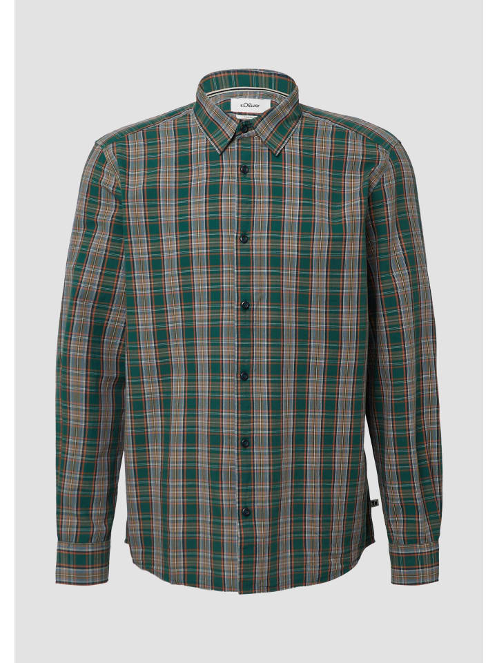 Рубашка 79N5_оливково-зеленого цвета s.Oliver
Рубашка 79N5_оливково-зеленого цвета s.Oliver