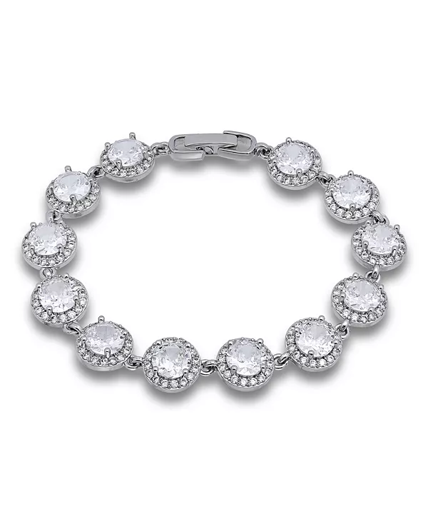 Браслет с круглыми звеньями из кубического циркония Macy'S, silver
Браслет с круглыми звеньями из кубического циркония Macy'S, silver