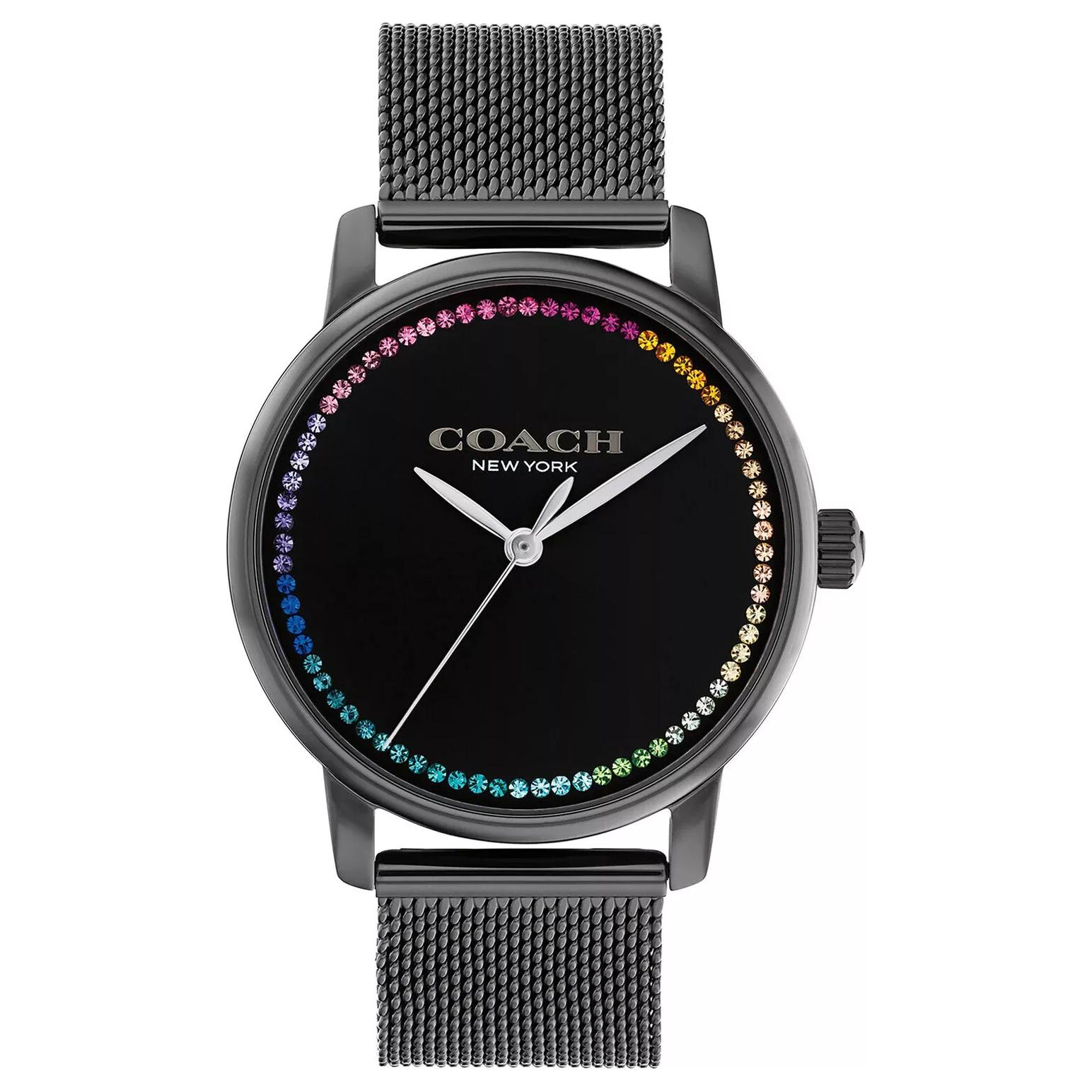 COACH Женские часы GRAND кварцевый механизм ремешок из нержавеющей стали черный циферблат 36mm
COACH Женские часы GRAND кварцевый механизм ремешок из нержавеющей стали черный циферблат 36mm