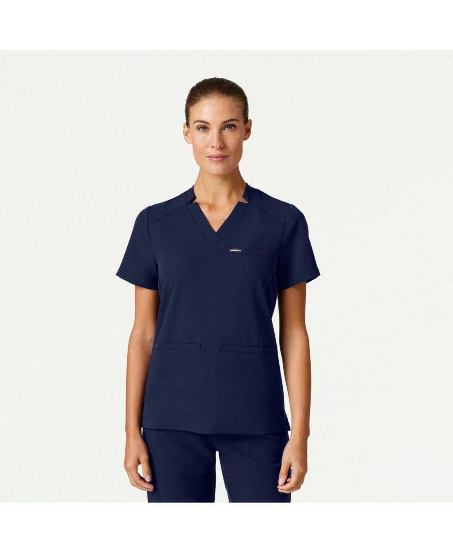 Женская медицинская рубашка Helia с тремя карманами, облегающим силуэтом и V-образным вырезом Jaanuu, Midnight navy
Женская медицинская рубашка Helia с тремя карманами, облегающим силуэтом и V-образным вырезом Jaanuu, Midnight navy