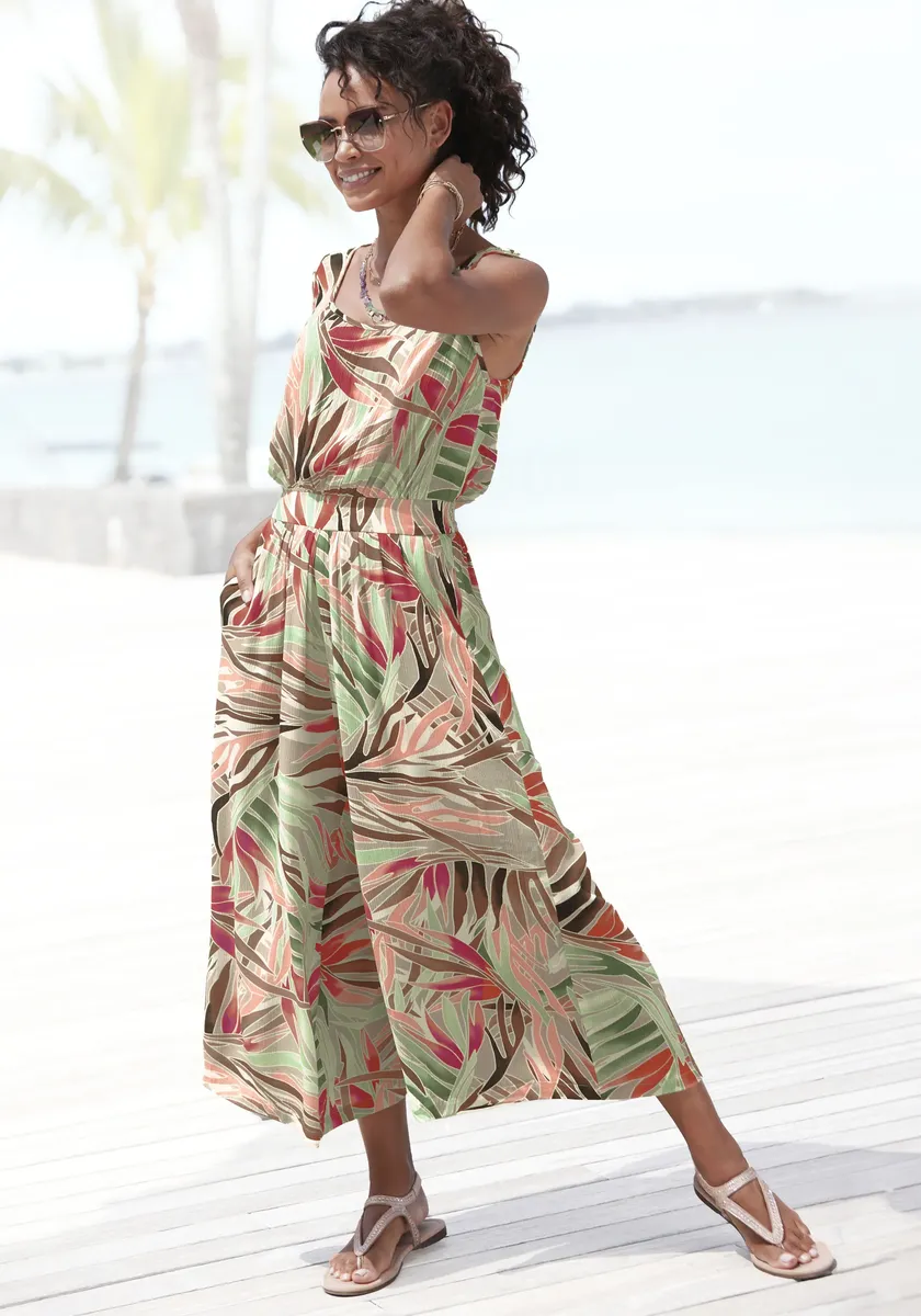 Комбинезон Vivance 7/8 из крепированной вискозы, комбинезон со сплошным принтом и широкими штанинами, цвет Sand Bedruckt
Комбинезон Vivance 7/8 из крепированной вискозы, комбинезон со сплошным принтом и широкими штанинами, цвет Sand Bedruckt