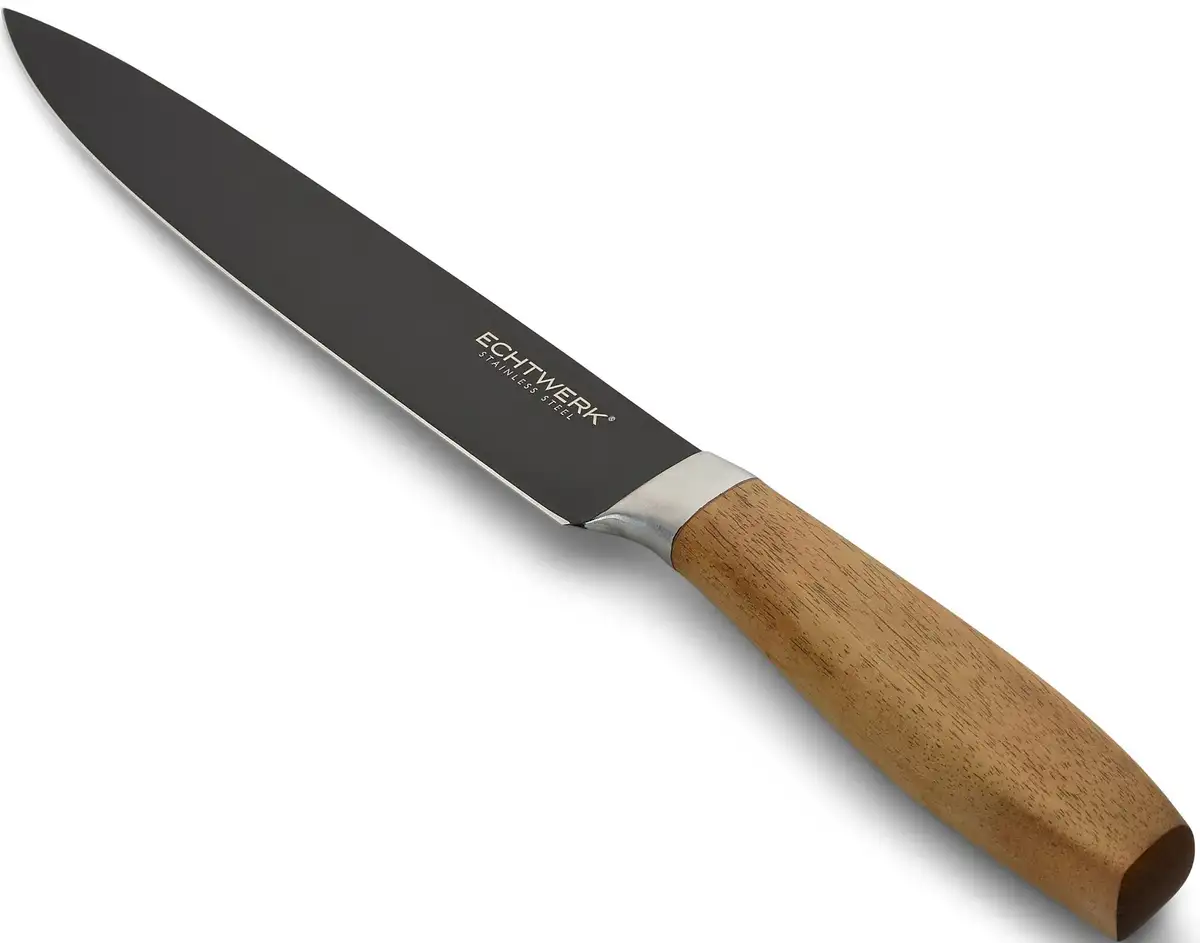 Нож для мяса ECTWERK "Classic", (1 шт.), из высококачественной стали, ручка из дерева акации, черный вариант, 20 см ECHTWERK Общая длина 34 см, Длина лезвия 20 см., черный
Нож для мяса ECTWERK "Classic", (1 шт.), из высококачественной стали, ручка из дерева акации, черный вариант, 20 см ECHTWERK Общая длина 34 см, Длина лезвия 20 см., черный