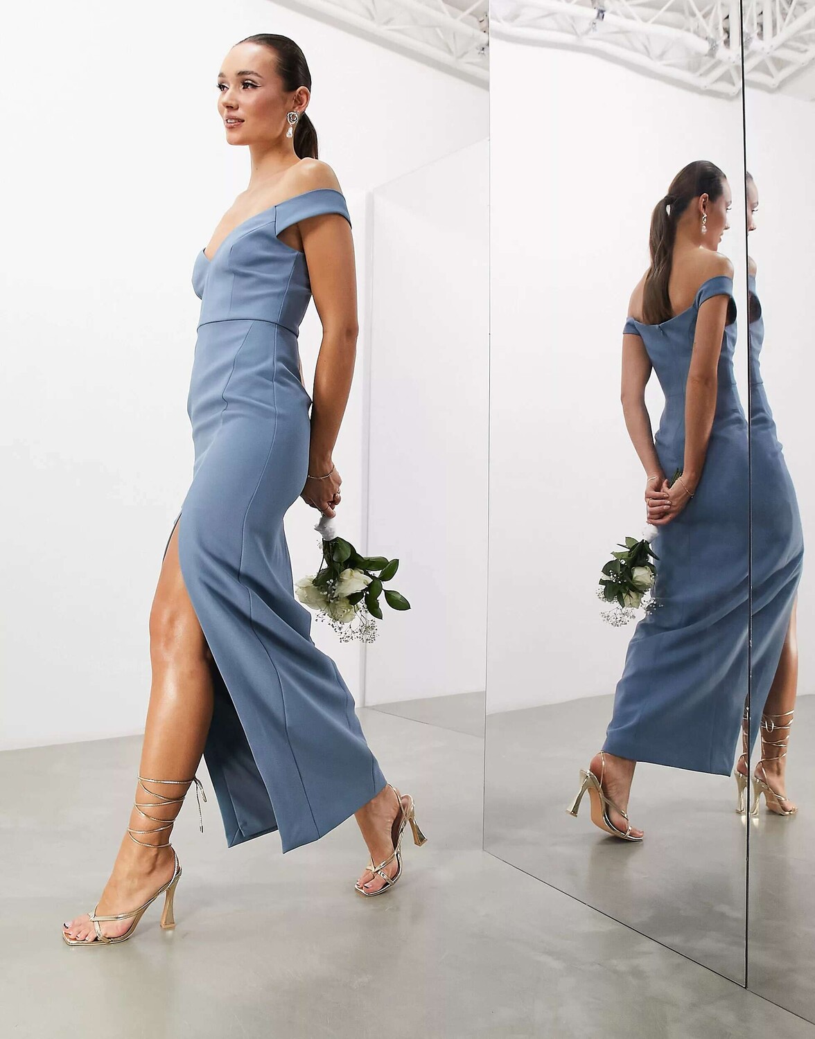 Темно-синее платье макси из крепа с разрезом и разрезом ASOS Bridesmaid, Синий, Темно-синее платье макси из крепа с разрезом и разрезом ASOS Bridesmaid
Темно-синее платье макси из крепа с разрезом и разрезом ASOS Bridesmaid, Синий, Темно-синее платье макси из крепа с разрезом и разрезом ASOS Bridesmaid