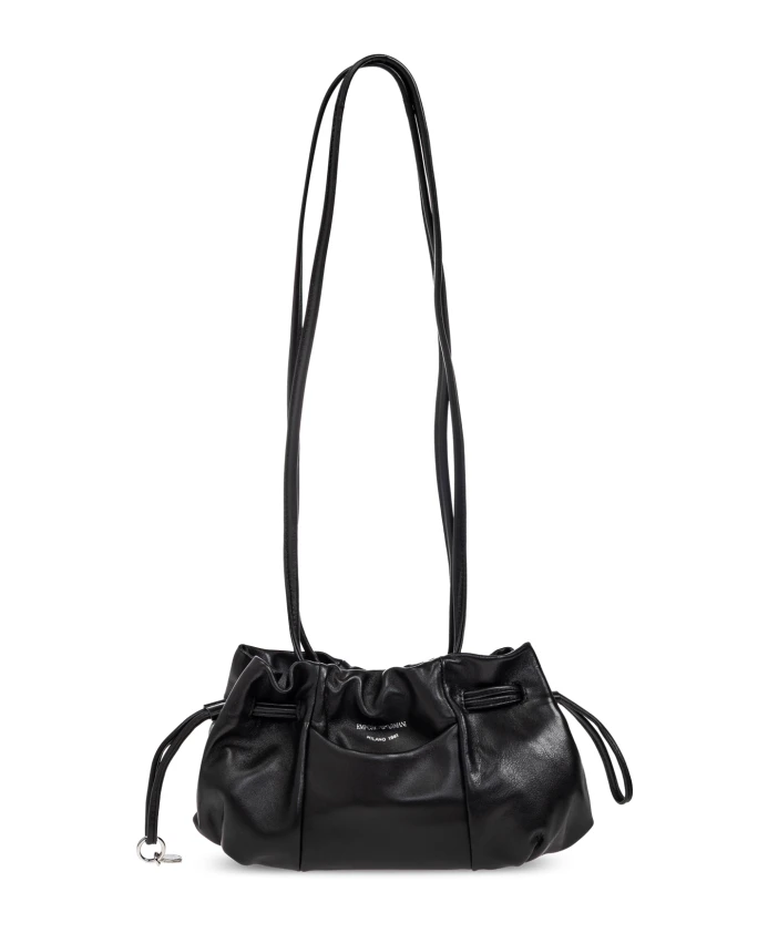 Кожаная сумка через плечо Emporio Armani, черный
Кожаная сумка через плечо Emporio Armani, черный