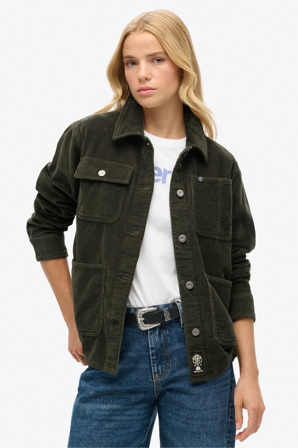 Вельветовая куртка для работы по дому Superdry, хаки
Вельветовая куртка для работы по дому Superdry, хаки