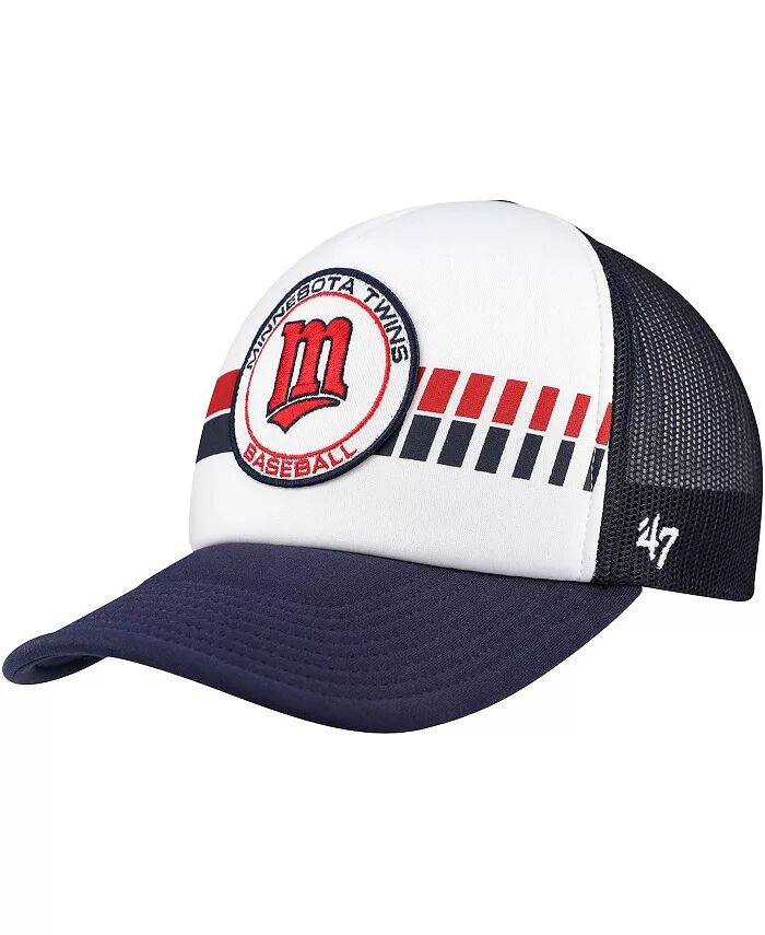 Мужская белая/темно-синяя кепка Minnesota Twins Cooperstown Collection Pack Express Trucker Adjustable '47 Brand
Мужская белая/темно-синяя кепка Minnesota Twins Cooperstown Collection Pack Express Trucker Adjustable '47 Brand