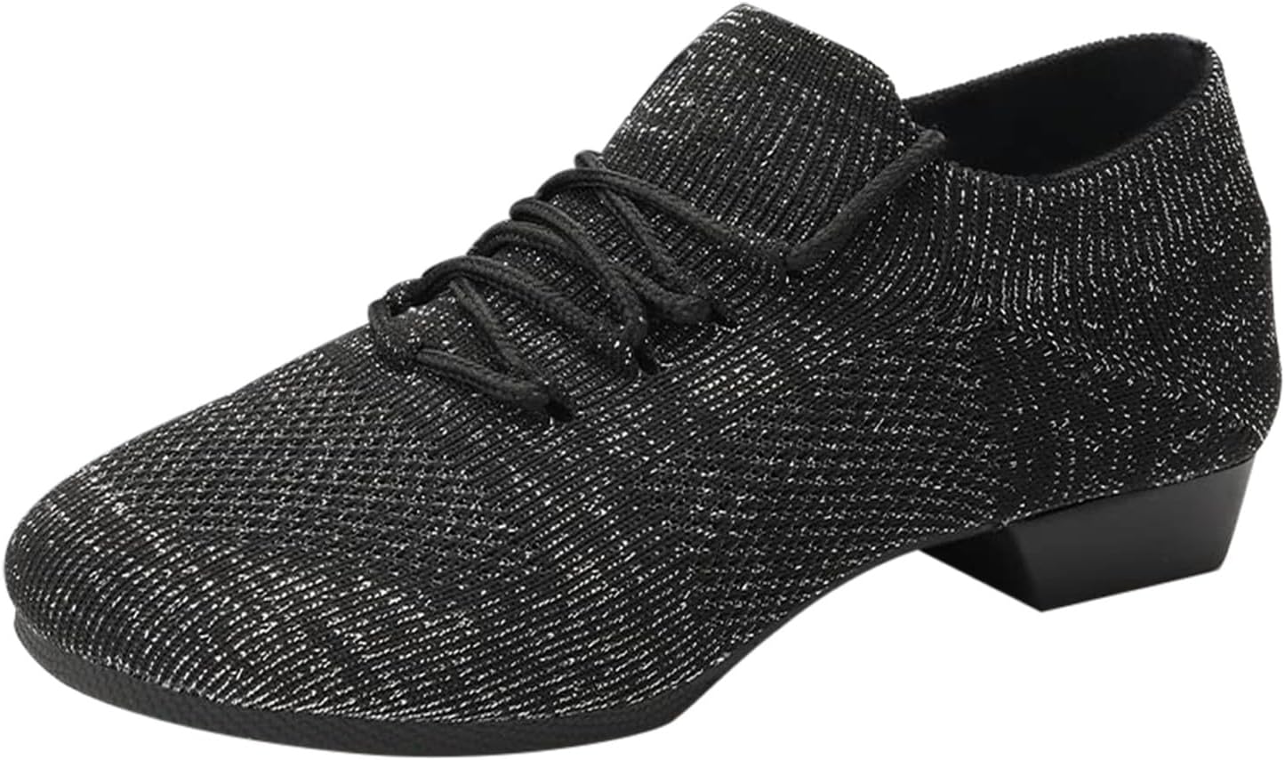 Женские танцевальные туфли с закрытым носком на шнуровке, с раздельной подошвой, для социальных танцев, сальсы, бальных, латинских, джазовых, для начинающих и преподавания Generic, черный
Женские танцевальные туфли с закрытым носком на шнуровке, с раздельной подошвой, для социальных танцев, сальсы, бальных, латинских, джазовых, для начинающих и преподавания Generic, черный