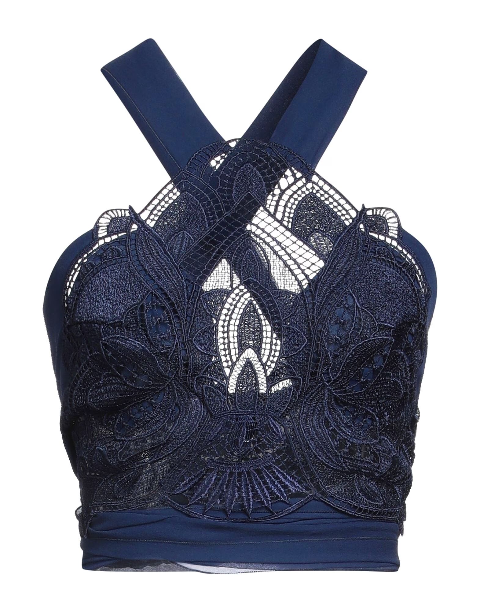 Кроп-топ Alberta Ferretti, темно-синий
Кроп-топ Alberta Ferretti, темно-синий