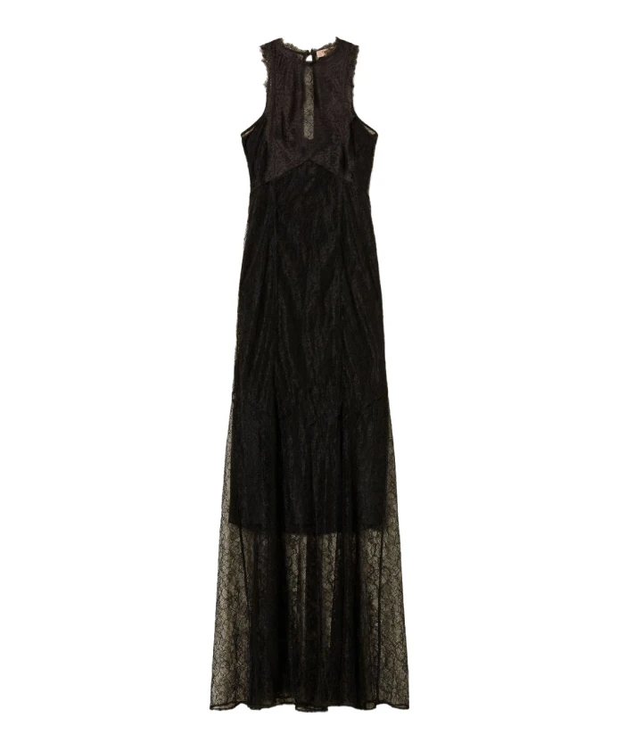 Длинное платье с аппликацией Twinset, черный
Длинное платье с аппликацией Twinset, черный