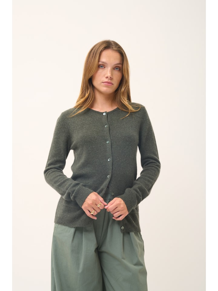 Just Cashmere Кашемировый кардиган "Кэтрин" темно-зеленого цвета
Just Cashmere Кашемировый кардиган "Кэтрин" темно-зеленого цвета