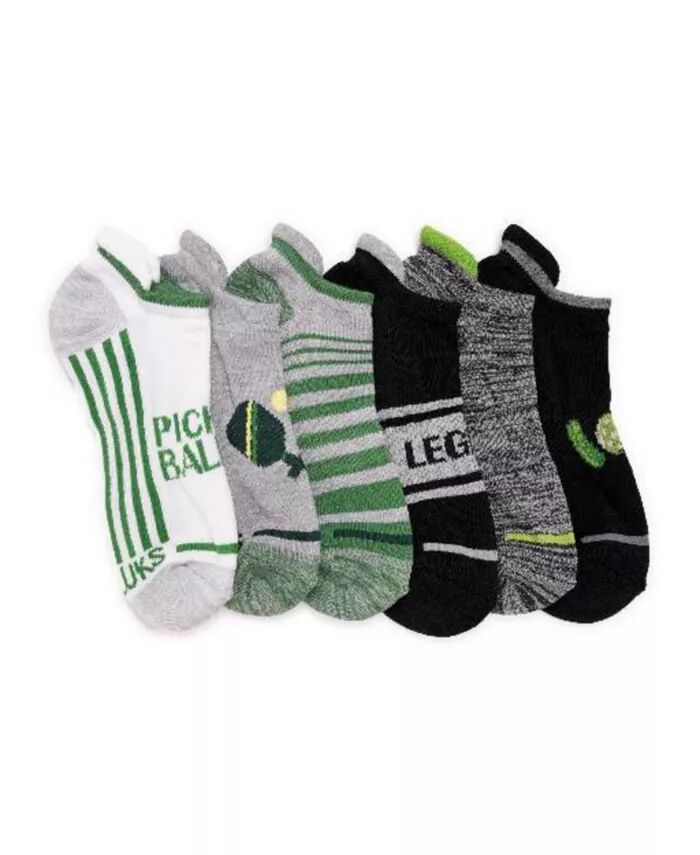 Мужские носки Pickleball, 6 пар, черный/зеленый, один размер MUK LUKS, мультиколор
Мужские носки Pickleball, 6 пар, черный/зеленый, один размер MUK LUKS, мультиколор