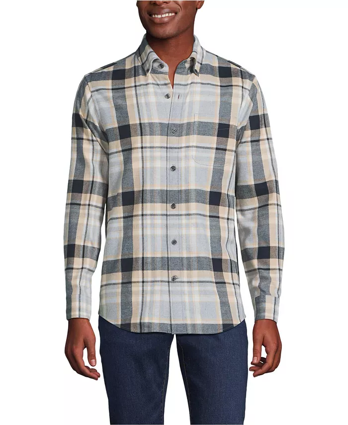 Мужская классическая фланелевая рубашка Flagship Lands' End, серый
Мужская классическая фланелевая рубашка Flagship Lands' End, серый