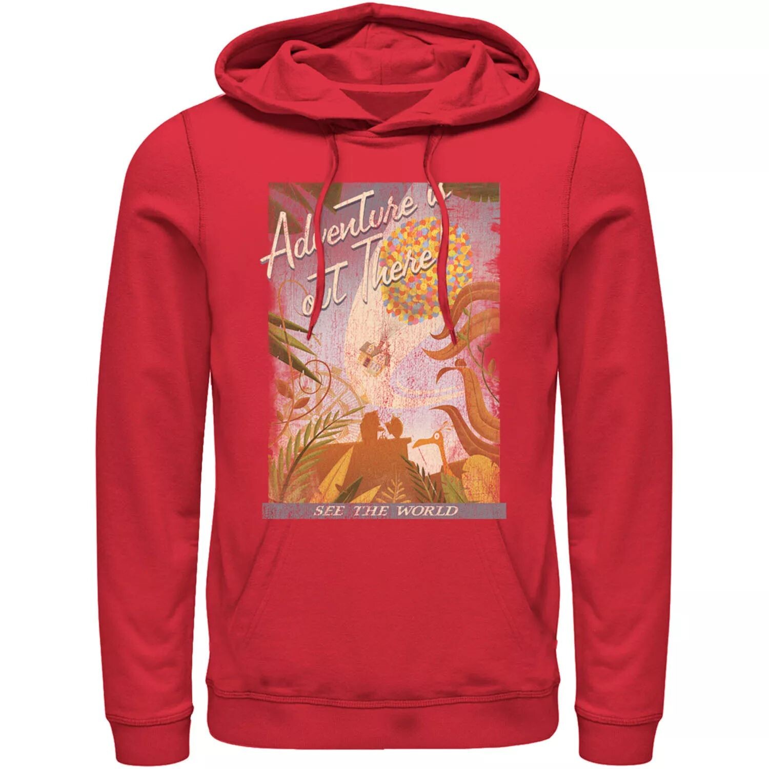 Мужская винтажная толстовка с потертостями Disney/Pixar Up Poster Licensed Character, красный
Мужская винтажная толстовка с потертостями Disney/Pixar Up Poster Licensed Character, красный