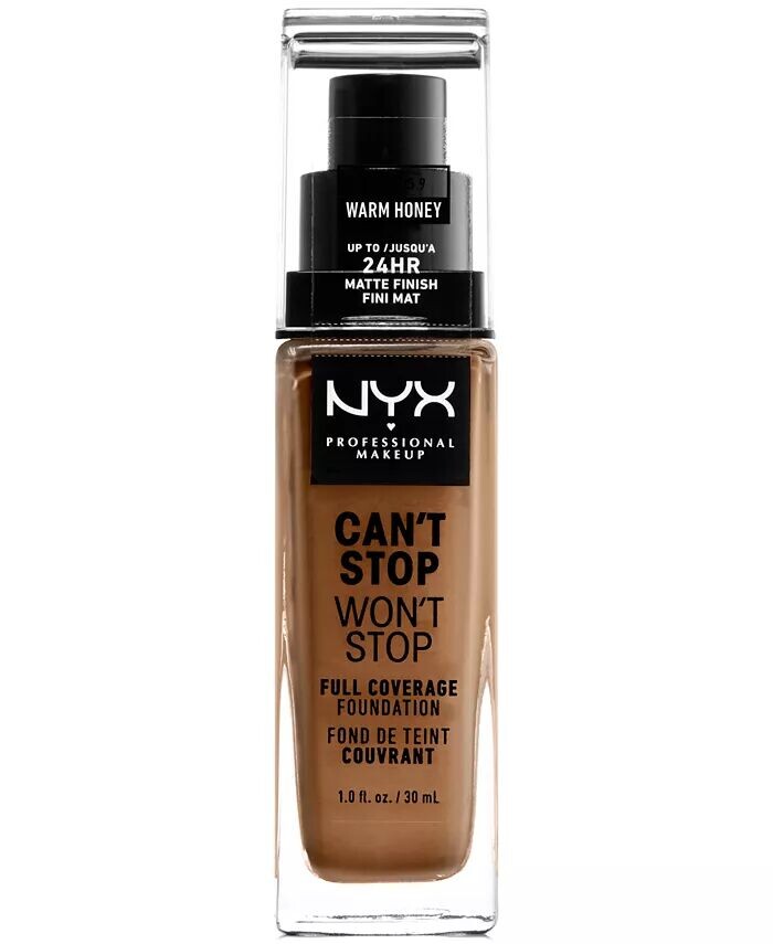 Can't Stop Won't Stop Full Coverage Foundation, 1 унция Nyx Professional Makeup, цвет 15.9 Warm Honey (medium tan/caramel undertone)
Can't Stop Won't Stop Full Coverage Foundation, 1 унция Nyx Professional Makeup, цвет 15.9 Warm Honey (medium tan/caramel undertone)