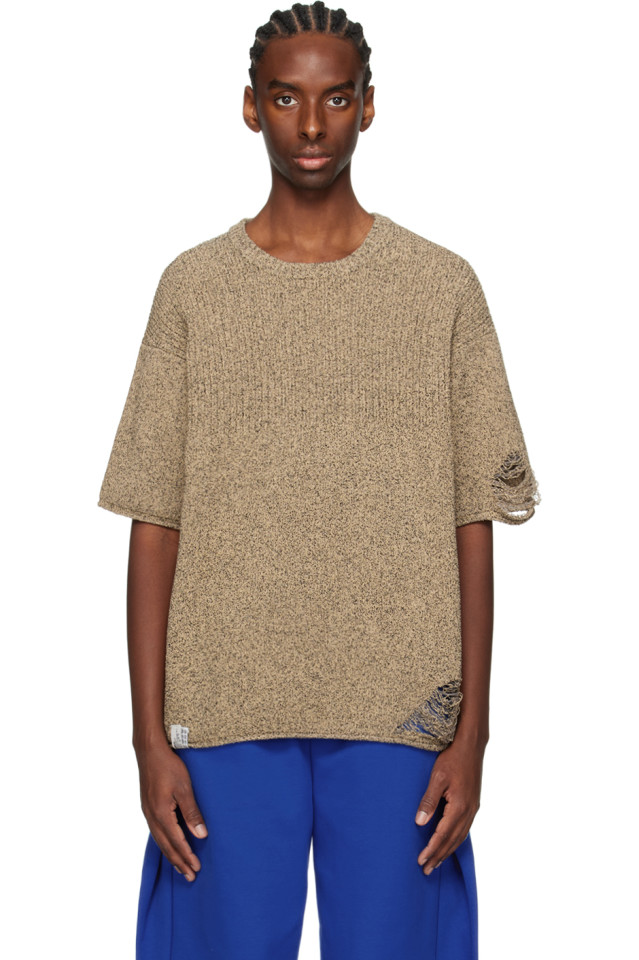 Футболка с эффектом поношенности Ader Error, бежевый
Футболка с эффектом поношенности Ader Error, бежевый