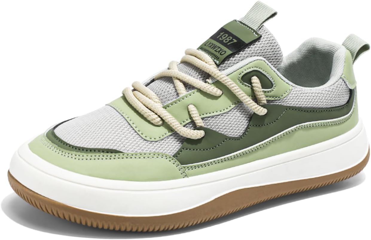 Мужские кеды 1987 года на шнуровке из канвы и кожи для повседневной ходьбы Lanverth, зеленый
Мужские кеды 1987 года на шнуровке из канвы и кожи для повседневной ходьбы Lanverth, зеленый