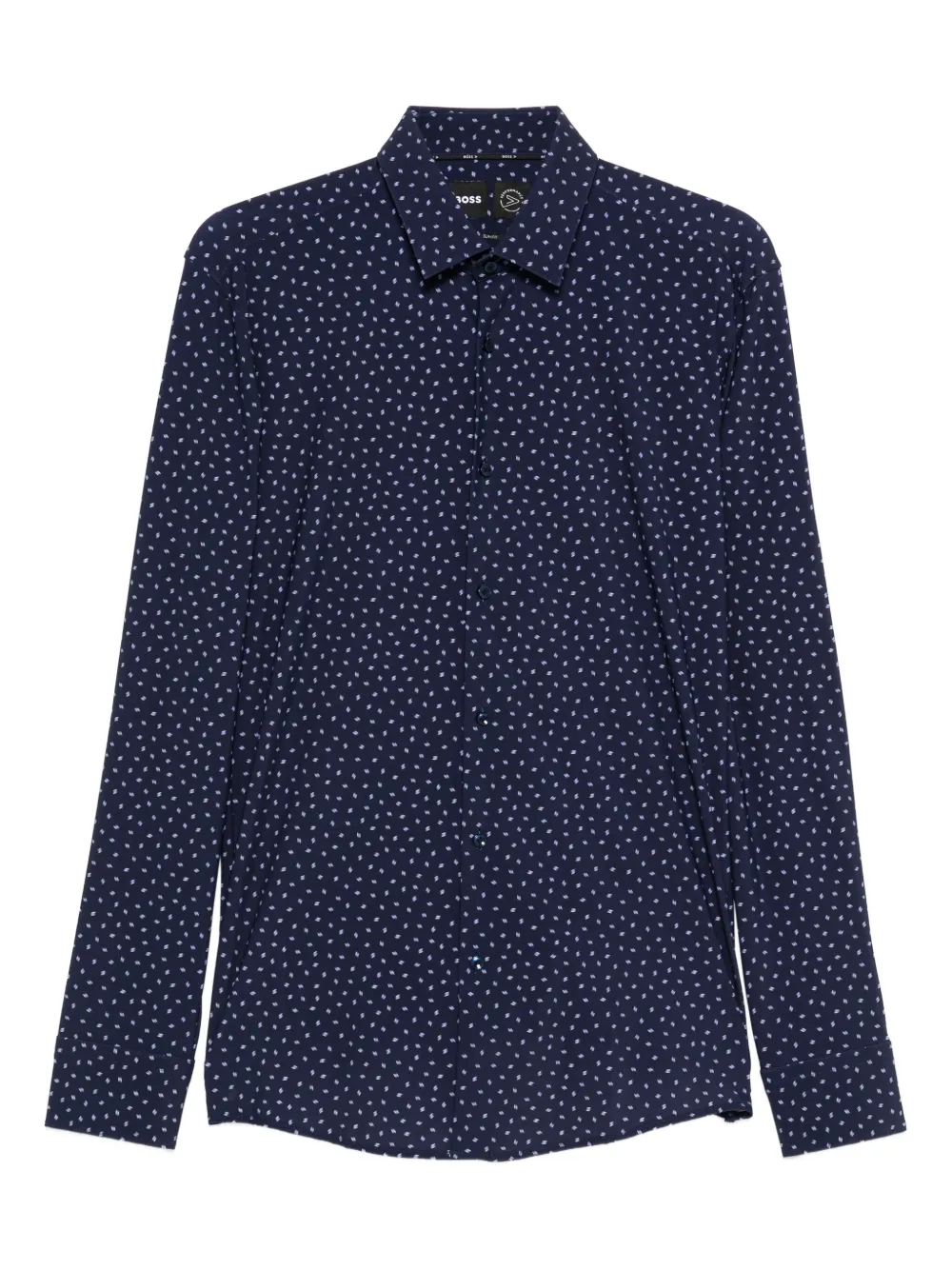 Рубашка с длинными рукавами и узором BOSS, синий
Рубашка с длинными рукавами и узором BOSS, синий