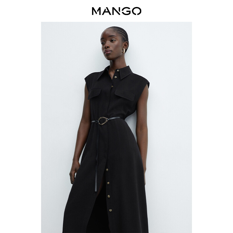 Женское платье Mango без рукавов с воротником повседневная, белый
Женское платье Mango без рукавов с воротником повседневная, белый