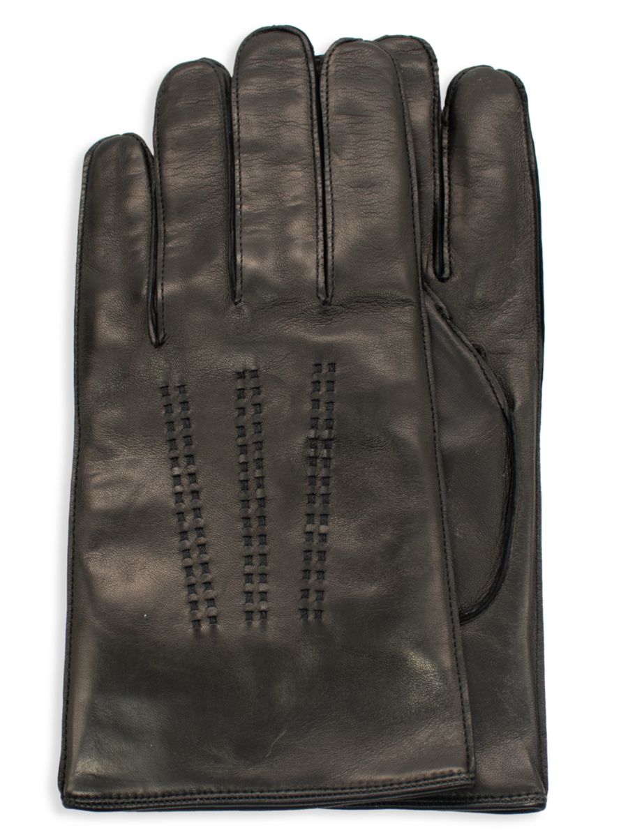 Кожаные перчатки с кашемировой подкладкой Portolano, черный
Кожаные перчатки с кашемировой подкладкой Portolano, черный