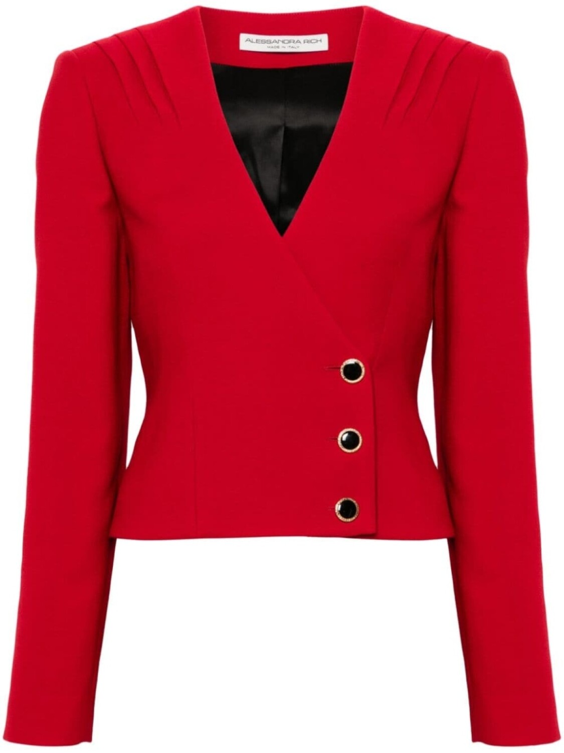 Alessandra Rich однобортный шерстяной блейзер, красный
Alessandra Rich однобортный шерстяной блейзер, красный