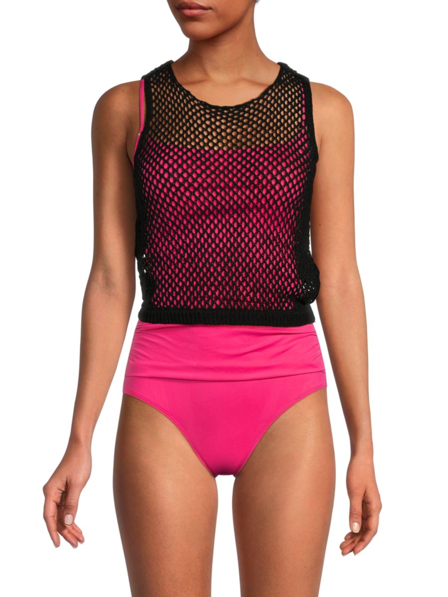 Укороченный топ крючком WeWoreWhat, черный
Укороченный топ крючком WeWoreWhat, черный