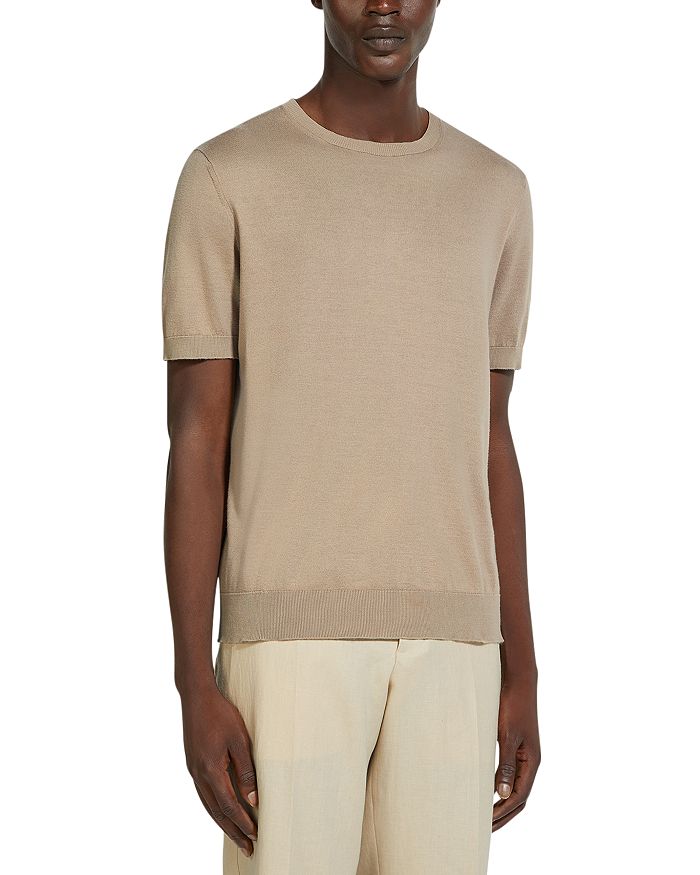 Премиум хлопковая футболка ZEGNA, коричневый/бежевый
Премиум хлопковая футболка ZEGNA, коричневый/бежевый