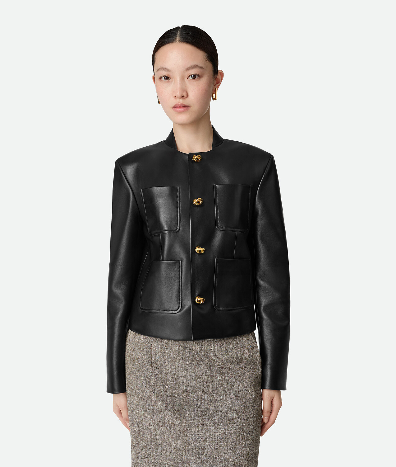 Женский кожаный блузон Leather Blouson BOTTEGA VENETA, черный
Женский кожаный блузон Leather Blouson BOTTEGA VENETA, черный
