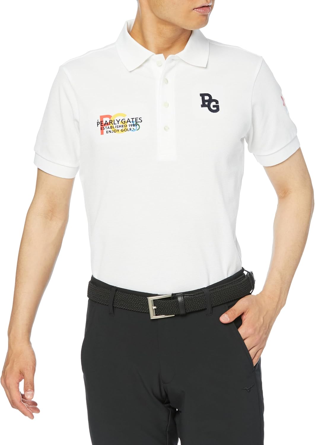 Мужская поло-рубашка с коротким рукавом PEARLY GATES (серия к 35-летию, пике) / для гольфа / 053-4160201, белый
Мужская поло-рубашка с коротким рукавом PEARLY GATES (серия к 35-летию, пике) / для гольфа / 053-4160201, белый