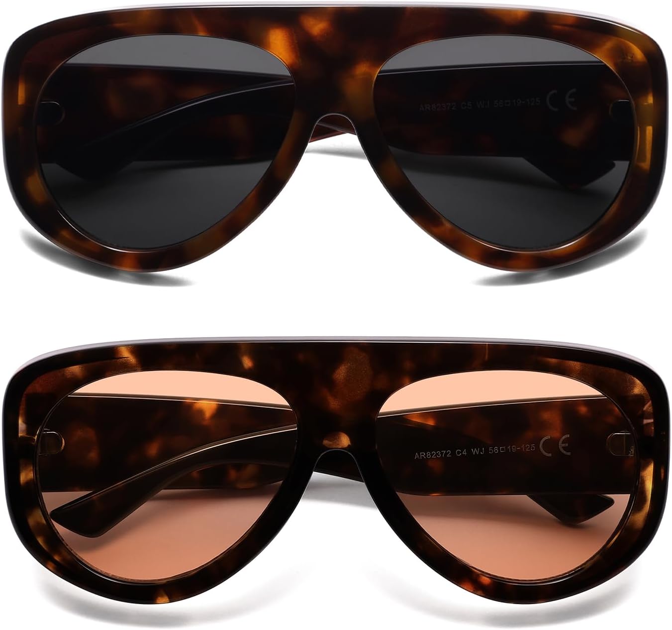 Модные солнцезащитные очки-авиаторы для женщин и мужчин в стиле ретро 90-х, прямоугольные, обтекаемой формы, увеличенного размера AR82372 HERJOUR, 03. Tortoise/Grey+tortoise/Pink
Модные солнцезащитные очки-авиаторы для женщин и мужчин в стиле ретро 90-х, прямоугольные, обтекаемой формы, увеличенного размера AR82372 HERJOUR, 03. Tortoise/Grey+tortoise/Pink