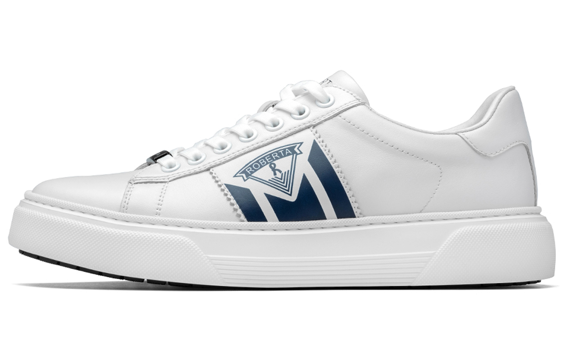 Roberta Di Camerino Стильные мужские белые кроссовки из коровьей кожи
Roberta Di Camerino Стильные мужские белые кроссовки из коровьей кожи