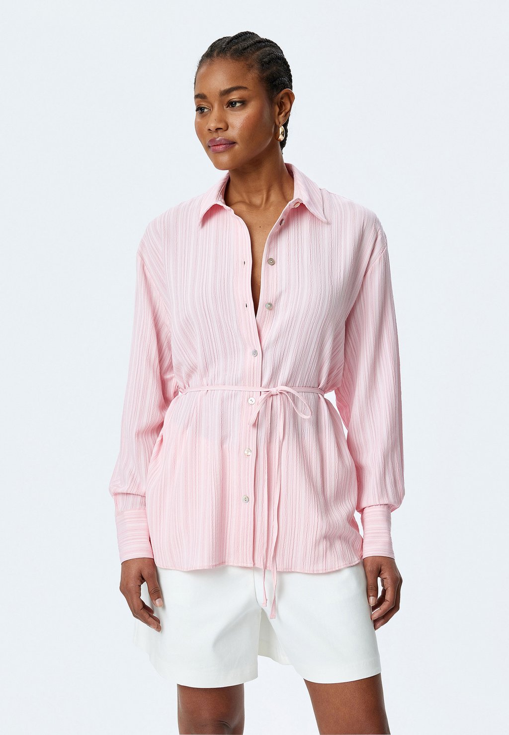 Блузка на пуговицах LONG-SLEEVE Koton, розовый
Блузка на пуговицах LONG-SLEEVE Koton, розовый