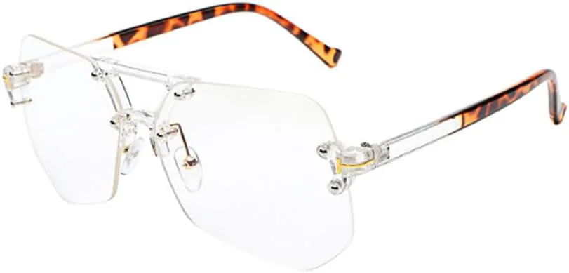 Солнцезащитные очки без оправы для женщин, солнцезащитные очки с градиентными линзами серого и синего цвета, очки без оправы для мужчин MTZJH, Clear Leopard
Солнцезащитные очки без оправы для женщин, солнцезащитные очки с градиентными линзами серого и синего цвета, очки без оправы для мужчин MTZJH, Clear Leopard