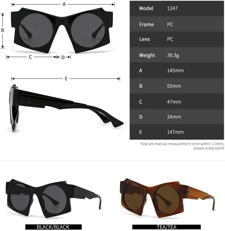 Модные солнцезащитные очки неправильной квадратной формы для женщин и мужчин, с уникальной оправой, в тренде, с защитой от УФ-излучения UV400 MTZJH, Green Tea
Модные солнцезащитные очки неправильной квадратной формы для женщин и мужчин, с уникальной оправой, в тренде, с защитой от УФ-излучения UV400 MTZJH, Green Tea