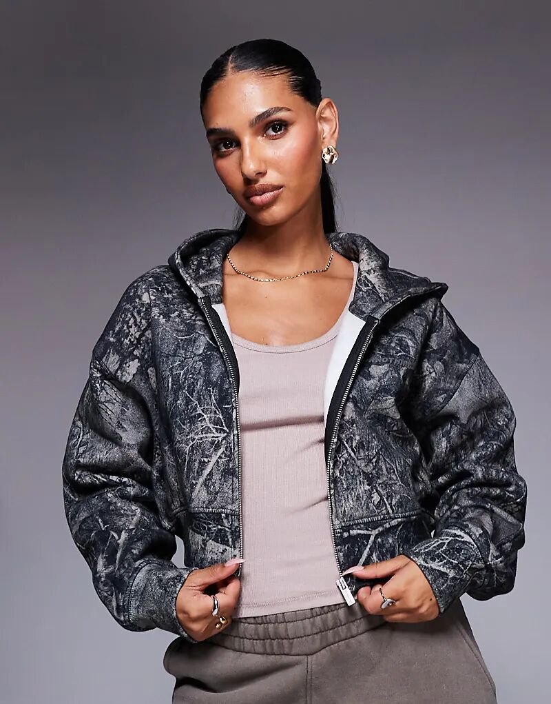 Укороченная толстовка с капюшоном Good For Nothing Camo цвета хаки на молнии
Укороченная толстовка с капюшоном Good For Nothing Camo цвета хаки на молнии