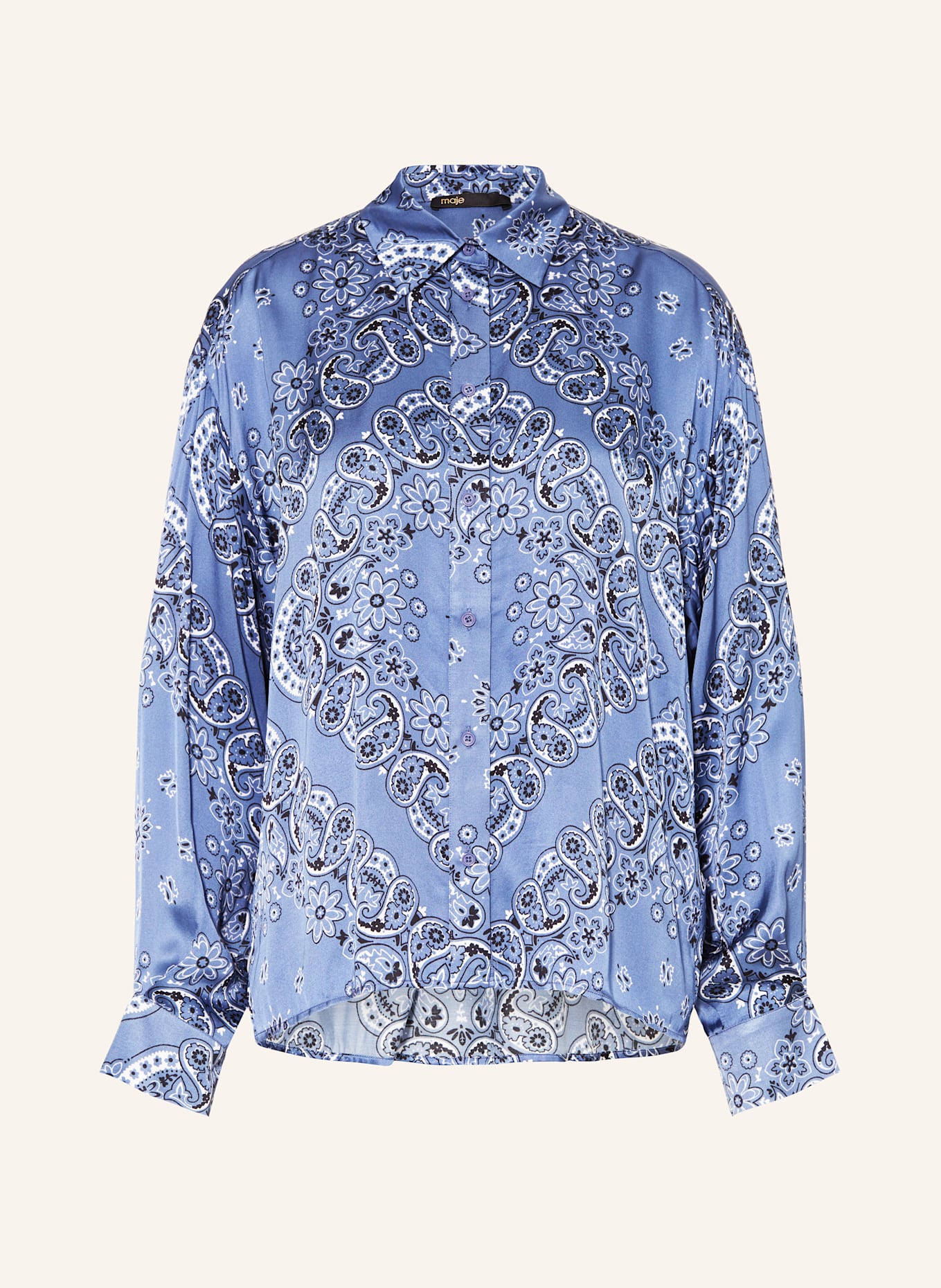 Атласная блузка-рубашка Maje, мультиколор
Атласная блузка-рубашка Maje, мультиколор