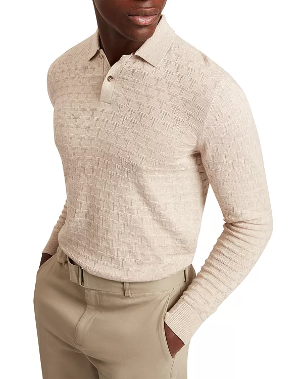 Поло Gaten с длинными рукавами и текстурированной строчкой Ted Baker, бежевый
Поло Gaten с длинными рукавами и текстурированной строчкой Ted Baker, бежевый