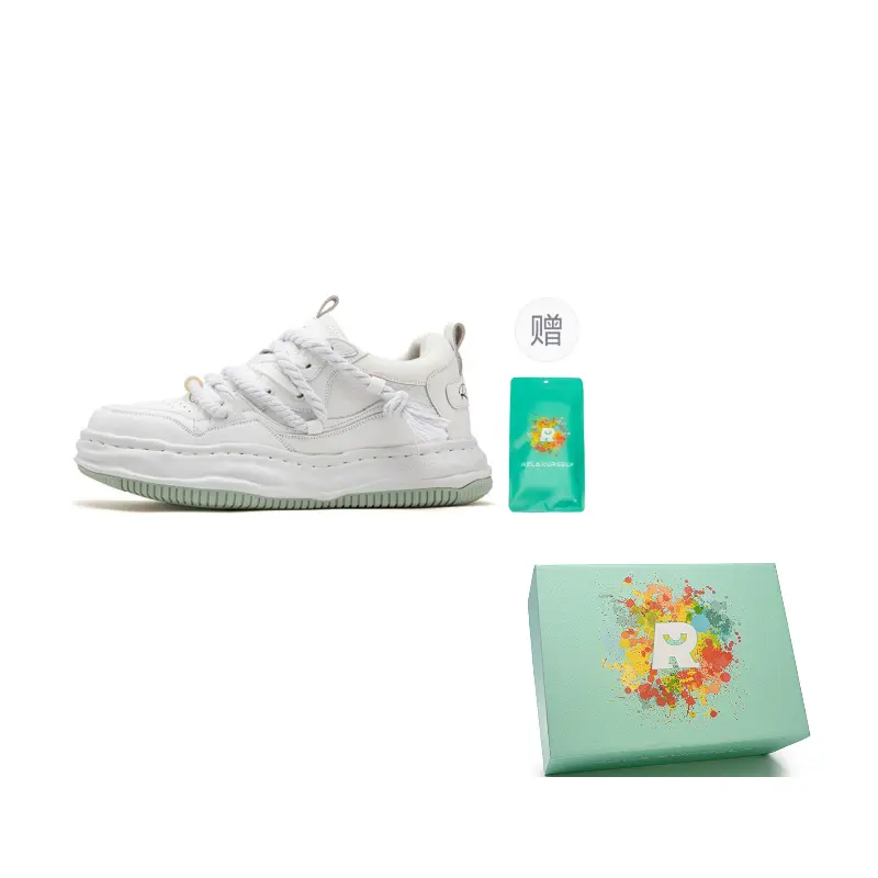 Slip Resistant Abrasion Resistant Low top Skateboard Shoes Unisex RELAXURSELF, snow mountain белый (includes 1 pack of custom cotton socks)
Slip Resistant Abrasion Resistant Low top Skateboard Shoes Unisex RELAXURSELF, snow mountain белый (includes 1 pack of custom cotton socks)