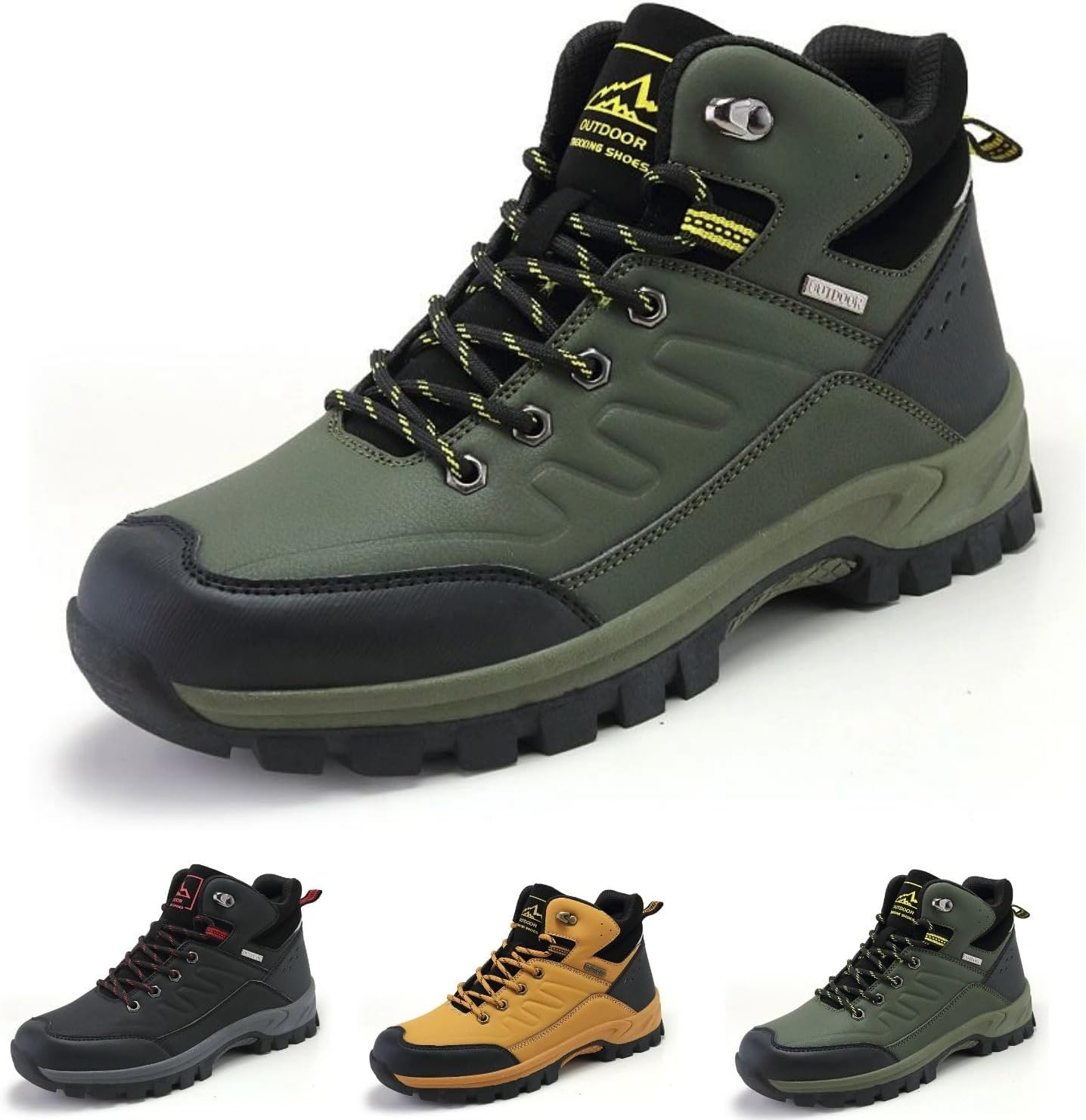 Мужские походные ботинки MACEFIL водонепроницаемые с утеплителем, на щиколотку, противоскользящие, для кемпинга, прогулок и трекинга, зеленый
Мужские походные ботинки MACEFIL водонепроницаемые с утеплителем, на щиколотку, противоскользящие, для кемпинга, прогулок и трекинга, зеленый