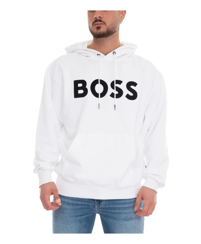 Простая толстовка с логотипом Hugo, белый
Простая толстовка с логотипом Hugo, белый