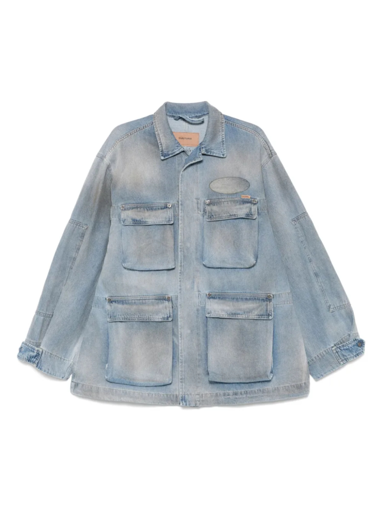 Джинсовая куртка с нашивкой-логотипом CULTURA, синий
Джинсовая куртка с нашивкой-логотипом CULTURA, синий