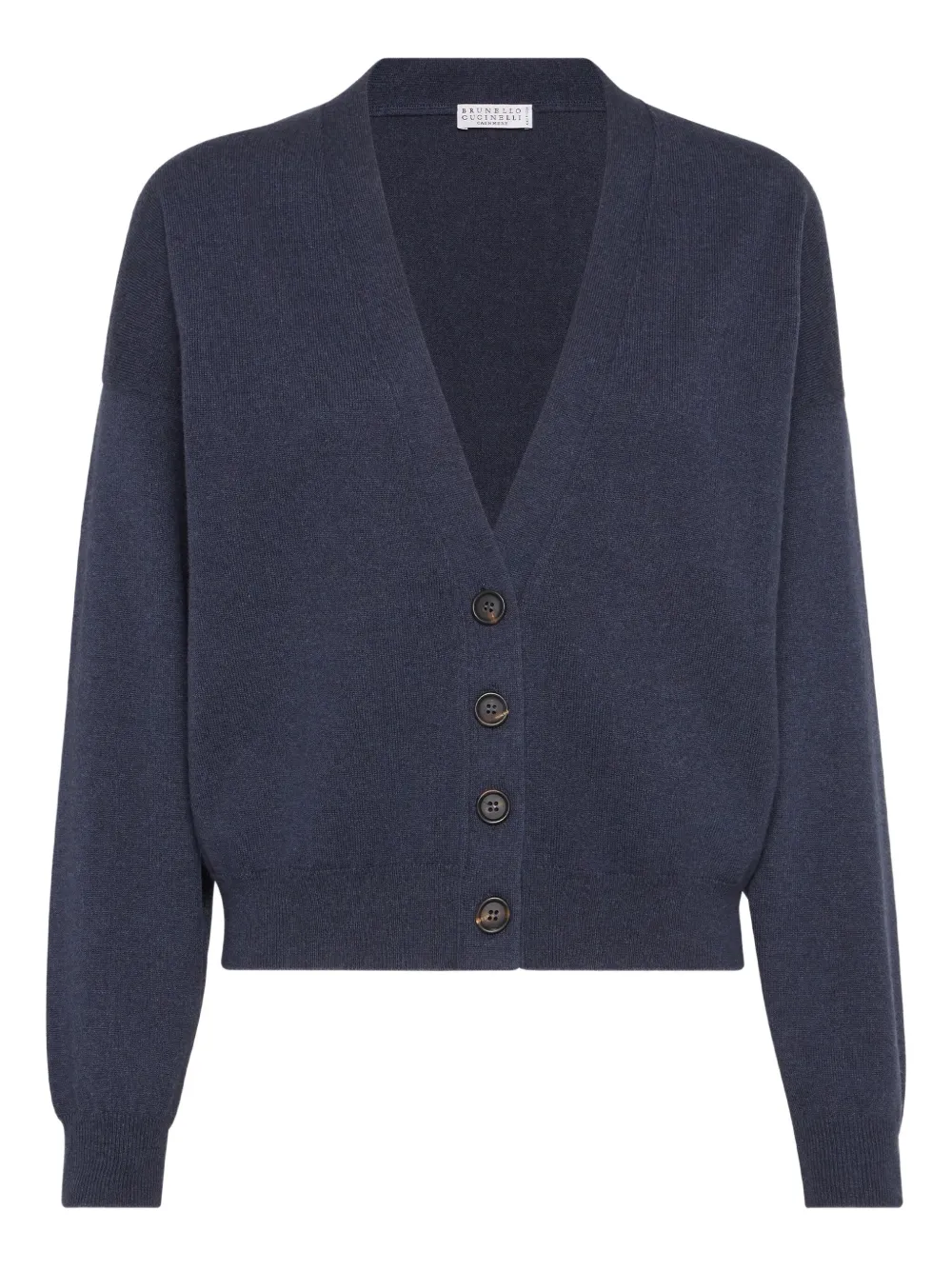 Кашемировый кардиган на пуговицах Brunello Cucinelli, синий
Кашемировый кардиган на пуговицах Brunello Cucinelli, синий